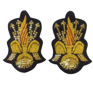 Insigne de grade WO2 brodé à la main couronne seulement robe de messe écarlate avec couronne de reine Elizabet insigne de mandat brodé de fil de lingot - Product Image 6