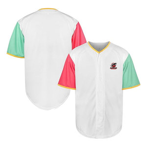 Camiseta de Béisbol de Fabricación Pakistaní, Camiseta de Béisbol con Botones, Camiseta de Béisbol de Color Sólido - Product Image 1