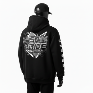 Custom Made Logo Polyester/Cotton Patch Winter Digital Printing Streetwear Eco-Friendly 350g Heavyweight Premium Pullover <b>Hoodie</b> - Product Image 3