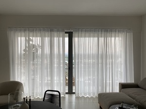 Sheer Rideau Tissu Lin Qualité Prix Caractéristique Plein Ombrage En Gros Hôtel Décoration Utilisation Bureau Sheer Rideau Vietnam - Product Image 3