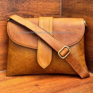 กระเป๋าถือหนังแท้สำหรับผู้หญิง, กระเป๋าพาดลำตัวดีไซน์วินเทจกระเป๋าหนังวัวคุณภาพสูง - Product Image 2