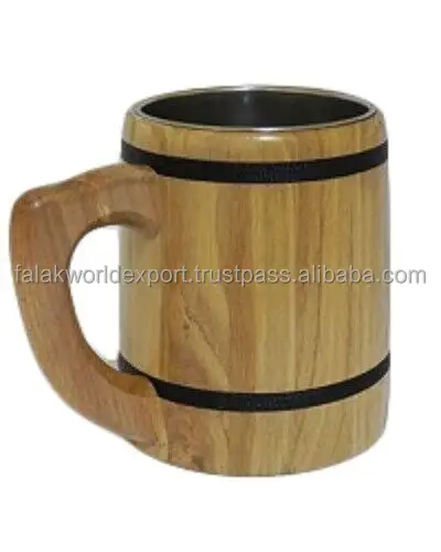 Excellente tasse à boire en bois meilleure qualité nouveau design Utilisation pour le mariage De Falak World Export