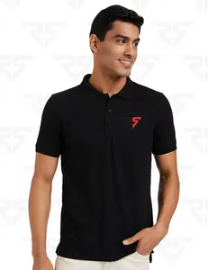 Kaus Golf bordir kaus Golf kaus Polo kaus Golf kualitas tinggi untuk pria kaus Polo kerah bulat alfabet pria