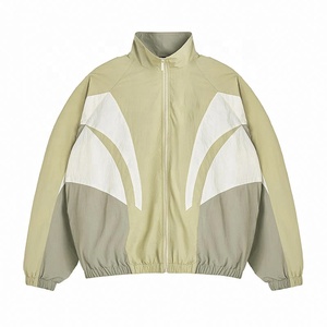 Custom Overhead Half Zip Waterproof Nylon Zipper Windbreaker Streetwear Color Blocking <b>Jacket</b> For <b>Men</b> - Product Image 1