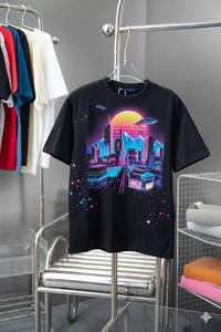 Camiseta Extra Grande para Hombre, 100% Algodón, Cuello Redondo, Estilo Urbano, Impresión Serigráfica, Casual, OEM, Venta al por Mayor, Tejido de Punto de 220 Gramos, Diseño Sólido - Product Image 3