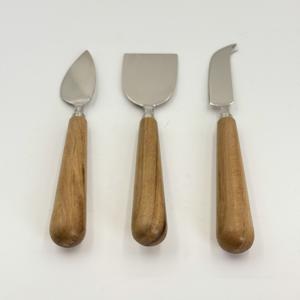 New Arrival Hot Selling Product Stainless Steel <b>Cheese</b> <b>Knives</b> <b>Set</b> <b>of</b> 3 with Wooden Handle Made by R B Overseas in Low Price - Product Image 3