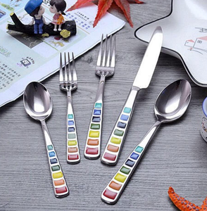 Ustensiles de cuisine ensemble de couverts en métal conception personnalisée couverts couverts en acier inoxydable vaisselle couverts - Product Image 1