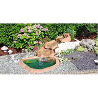 Fontaine à cascade élégante Blue Garden en fibre de verre 320x165x35 litres 3000 cm Modèle 8802498