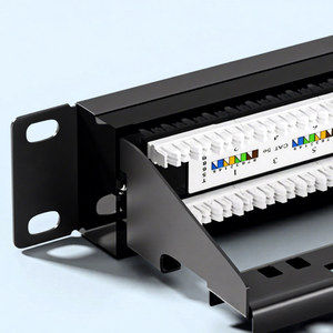 แผงแพทช์เน็ตเวิร์ก 24 พอร์ต Cat6 RJ45 ทองแดงป้องกันสัญญาณรบกวน แบบติดตั้งบนแร็ค สำหรับการเดินสายในศูนย์ข้อมูล - Product Image 3