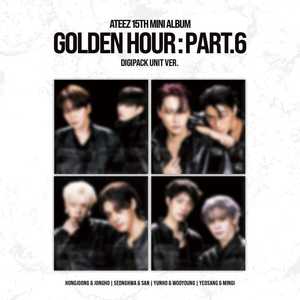 ATEEZ-GOLDEN HOUR Part.6 (DIGIPACK UNIT Ver. Album de musique K-POP avec emballage en papier et en plastique - Product Image 1