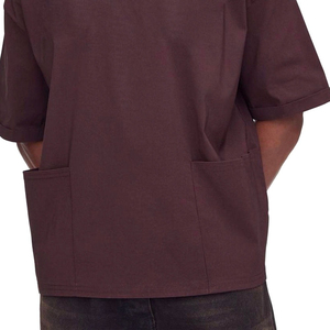 High Quality 250gsm Heavyweight 100% Cotton <b>Men's</b> Oversized Boxy Fit Customizable Eco-Friendly Breathable Streetwear T-<b>Shirt</b> - Product Image 4