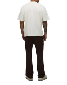 Camiseta de algodón 100% estilo streetwear, oversize con hombros caídos, personalizada, de alta calidad, estampada, de tela gruesa para hombre - Product Image 5