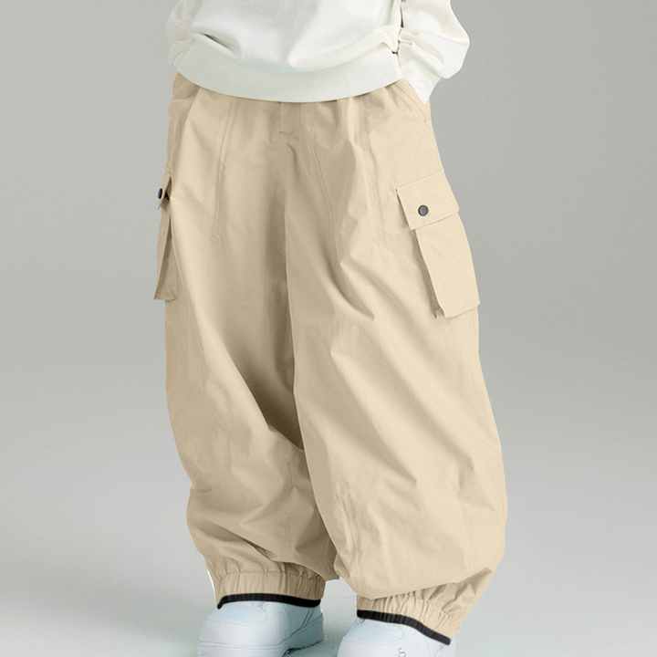 New Unisex Winter Outdoor Ski Pants Windproof Waterproof Warm Breathable Snowboarding Pants Snow Sports Loose Pants