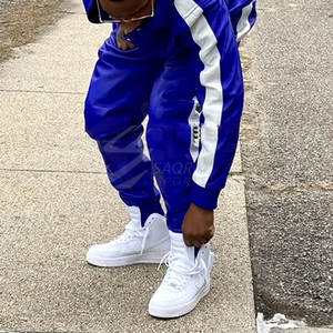 Cómodo cremallera a granel cantidad hombres chándales de cuero ligero correr desgaste chándales de cuero para hombres - Product Image 6