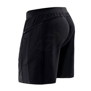 Vente en gros de shorts décontractés 100% coton pour hommes légers et confortables avec élastique taille moyenne respirant motif solide vente en ligne - Product Image 2