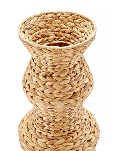 Jarrón Decorativo de Jacinto de Agua Tejido Sostenible, Forma Escultural, Color Natural, Hecho a Mano, para Venta al Por Mayor - Product Image 4