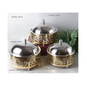 Ensemble De 4 Service Des Aliments Casserole Pots Hôtel et Restaurant À Manger Chauffe-Plats Table Chaude Pots Par Accueil Arts - Product Image 5