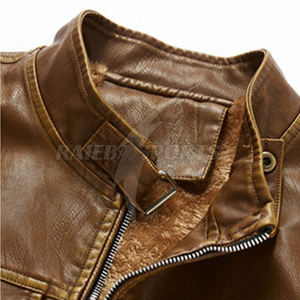 เสื้อกั๊กหนังลำลองสำหรับผู้ชายดีไซน์ระบายอากาศได้ดีทนทานสำหรับฤดูใบไม้ร่วง - Product Image 4