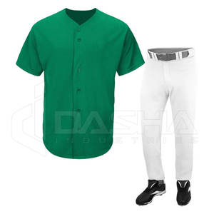 Uniforme de Béisbol Personalizado de Alta Calidad, 100% Poliéster, Transpirable, de Secado Rápido, Tallas Grandes, Ropa Deportiva con Impresión de Logotipo, Estilo Conjunto - Product Image 5