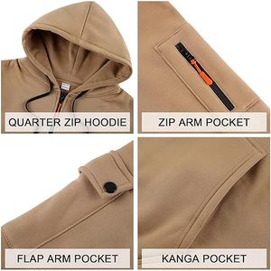 Black Waterproof <b>Fleece</b> Pullover Ski Hoodie Women's Insulated Anorak Hoodie Windproof Plus Size Snow Ski Wears Warm Snowboard - Product Image 6