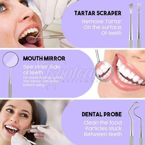 Kits de Exploración Dental de Último Diseño, Kits de Exploración Dental de Acero Inoxidable con Logotipo Personalizado - Product Image 3