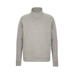 Personnalisé de haute qualité coton mélangé demi-fermeture éclair pull hommes automne ODM léger décontracté confort - Product Image 1