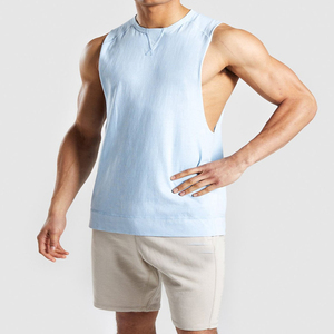 Dernier modèle de débardeur de gym pour hommes sur mesure, coupe confortable, tissu de haute qualité, vêtements de sport parfaits pour des entraînements intenses sans manches - Product Image 6
