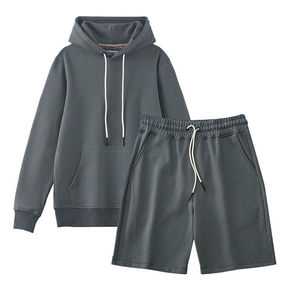 New Artical <b>Hoodie</b> <b>and</b> <b>Short</b> <b>Set</b> Long Sleeve 2024 High Quality Wholesale 100%Cotton Blank <b>Shorts</b> <b>and</b> <b>Hoodie</b> <b>Set</b> for <b>Men</b> - Product Image 1