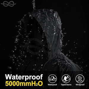 Veste de pluie légère et imperméable pour hommes Veste de pluie à capuche longue compressible High Street Golf Cycling Outdoor Activities - Product Image 4