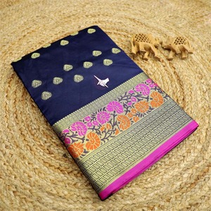 <span class=keywords><strong>India</strong></span> Pakistani Designer Feestkleding <span class=keywords><strong>Saree</strong></span> Kanchipuram Zachte Lichi Zijde Sari 'S Met Blouse Sarees <span class=keywords><strong>In</strong></span> Zuid-Indiase Stijl - Product Image 6