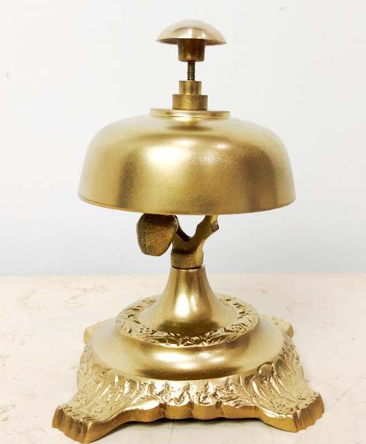Brass Counter Bell Antique Finished New Collection Decorative Antique Nautical Brass Table Desk Bell Decorative and Gift Item