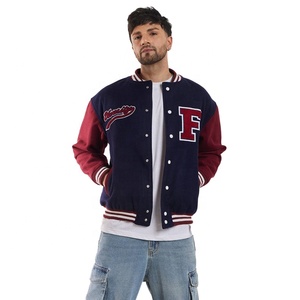 High Quality Formal Varsity Oversized Fit Vintage Baseball Men's <b>Jacket</b> Custom Front Logo Winter <b>Jacket</b> Clothing FTI-VJ-011 - Product Image 6