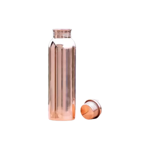 Bouteille en cuivre à thème fantaisie, design martelé décoratif, bouteille d'eau en cuivre pour boire et l'eau, ventes chaudes, faible MOQ à bon prix - Product Image 1