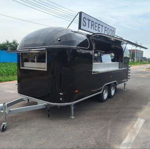 Offre Spéciale Portable Mobile Petit Déjeuner Food Truck Van utilisé pour la restauration rapide de la crème glacée et collations en fibre de verre et aluminium pour les restaurants. - Product Image 1