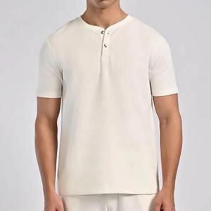 Camisetas Básicas de Color Sólido para Hombre, Cuello Redondo, Manga Corta, Algodón Suave, Uso Diario Informal, Venta al por Mayor - Product Image 1