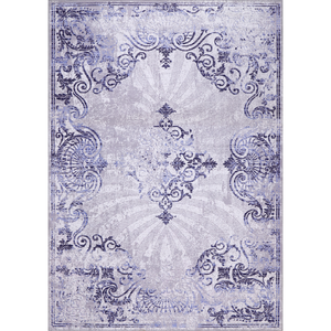 Netline Home Beige Floral <b>Washable</b> <b>Rug</b> NL1009-9x12 Machine Made Non-Slip Rectangle Hallway <b>Rug</b> - Product Image 1