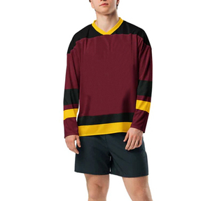 Nuevo diseño de impresión por sublimación, ropa de hockey sobre hielo, camisetas de hockey, camisetas de hockey, logotipo personalizado de entrenamiento - Product Image 6