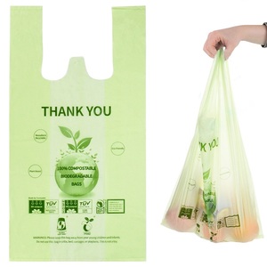 Impresión personalizada Gracias CAMISETA Bolsas de compras de plástico Biodegradable PE Bolsas de plástico para comestibles estar listo para exportar para compradores de negocios - Product Image 3
