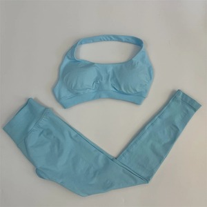 Yoga costume 2/3 pièces ensemble de sport ensemble de gymnastique femmes survêtement course vêtements d'entraînement à manches longues sport soutien-gorge vêtements de Yoga - Product Image 4