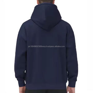 Sudadera con Capucha de la Colección de Invierno para Hombre, Ropa Urbana de Moda con Logotipo Personalizado, 100% Algodón, Estilo Casual, Tinte Liso - Product Image 3