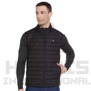 Veste d'hiver en duvet sur mesure avec logo, nouvelle conception, vente en gros, veste matelassée légère, demi-manches, veste matelassée pour homme - Product Image 1