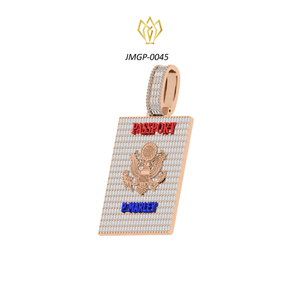 Elegante Colgante Unisex de Plata de Ley Chapado en Rodio con Diamante Cultivado en Laboratorio, Logotipo Personalizado, Piedras Brillantes, Certificado por EGL para Uso Diario - Product Image 2