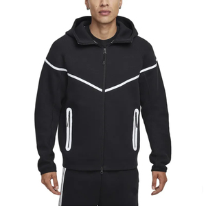 Conjunto de chándal reflectante de fabricante de bajo precio, conjunto de chándal personalizado ajustado con cremallera para hombre, chándales de dos piezas de alta calidad para hombre - Product Image 6