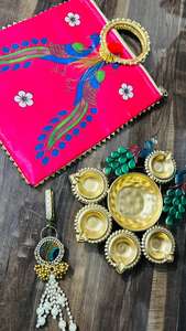 Bolsa de llavero y Urli para decoración del hogar para ocasiones Diwali con otros portavelas linternas tarros de velas - Product Image 2