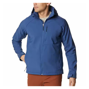 OEM Softshell <b>Jacket</b> for <b>Men</b> with Embroidered Logo Waterproof Windbreaker Style Outdoor <b>Jacket</b> for Sports or Promotional Use - Product Image 1
