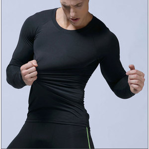 Camisetas de compresión para hombre, ropa deportiva para correr, gimnasio, camisetas de manga larga ajustadas, sudadera para hombre - Product Image 2