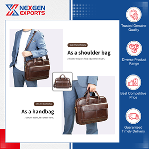 Vente exclusive de sac pour ordinateur portable en cuir PU imperméable de grande capacité et de qualité supérieure avec fermeture éclair à un prix attractif - Product Image 3