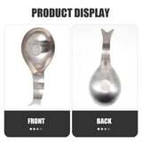 Repose-cuillère en métal argenté en acier inoxydable pour cuisine, maison, hôtel, restaurant et événements de mariage, décoration de table - Product Image 4