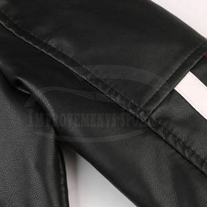 Chaqueta de moto de cuero de venta en línea teñida Lisa Chaquetas de moto de cuero de venta directa de fábrica - Product Image 5