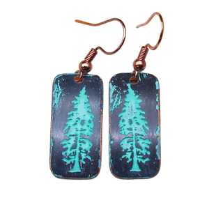 2025 finition cuivre poli bijoux Festival boucles d'oreilles bijoux en laiton martelé coloré boucles d'oreilles Costume robe cuivre bijoux - Product Image 5